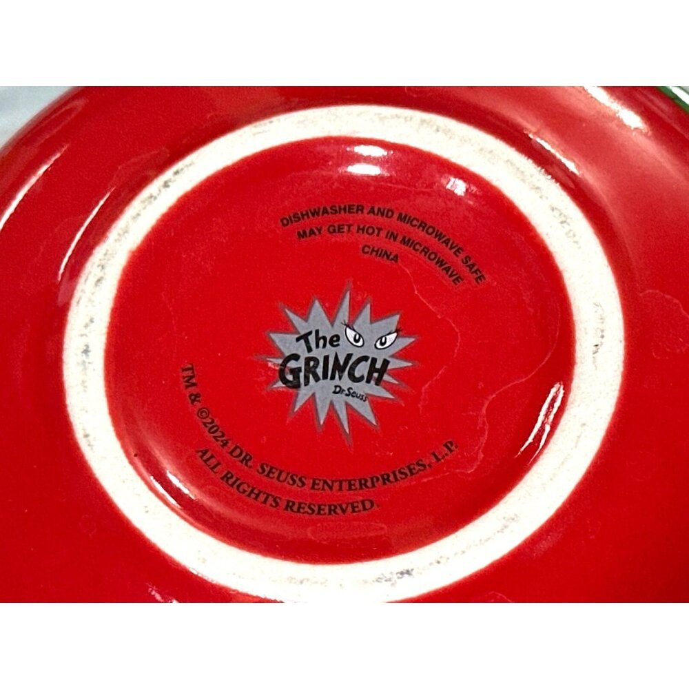 Dr Seuss The Grinch Naughty Or Nice Ruby Ceramic Christmas Mug Yuletide Gift Cup - Picture 6 of 6